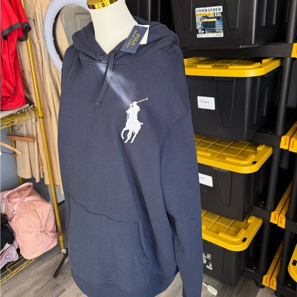 Polo Ralph Lauren Big Pony Fleece Pullover ‘Aviator Blue’ Men’s Size XXL - Picture 6 of 8